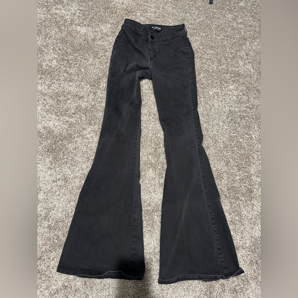 FITJEANS Black Flare Pants